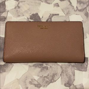 Pink Kate Spade bifold wallet
